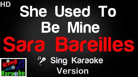 she used to be mine karaoke|sara bareilles karaoke song.